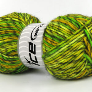 4x100gr Armonia Lana Green Shades, Gold, Black