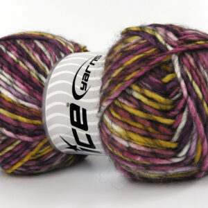 4x100gr Armonia Lana Maroon Shades, Gold, Black, White