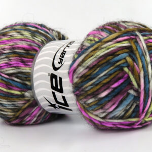 4x100gr Armonia Lana Camel, Pink, Black, Light Green, White