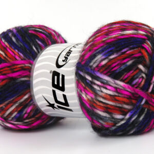 4x100gr Armonia Lana Black, Purple, Pink, Gold, White