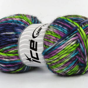 4x100gr Armonia Lana Turquoise, Green, Purple Shades, White