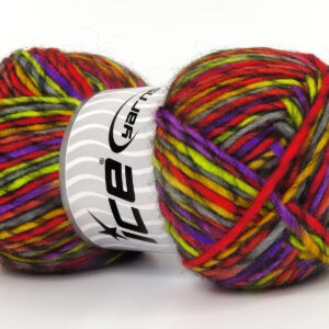 4x100gr Armonia Lana Purple, Green, Yellow, Grey, Black