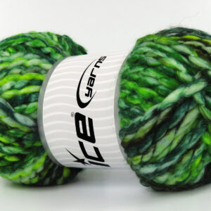 2x150gr Alpine Wool Color Green Shades, Black