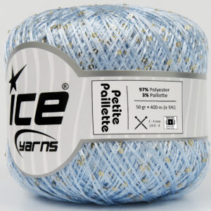 6x50gr Petite Paillette Light Blue