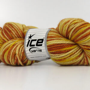 3x100gr Organic Wool Bulky Hand Paint Gold Shades