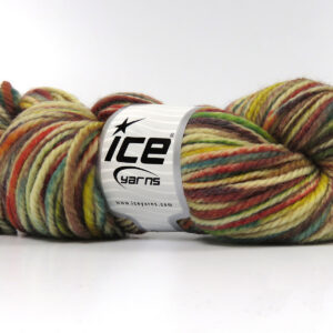 3x100gr Organic Wool Bulky Hand Paint Rainbow
