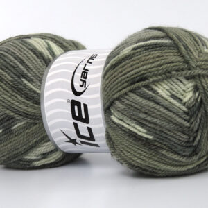 4x100gr Wool Design Grey Shades, Camel Shades, Cream