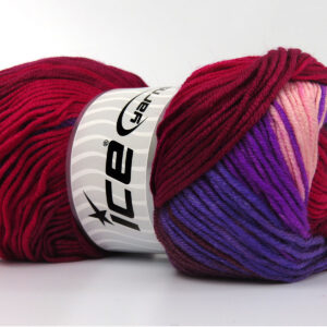 4x100gr AntiPilling Magic Burgundy, Red, Pink, Purple Shades