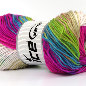 4x100gr AntiPilling Magic Fuchsia, Beige, Green, Turquoise, White, Purple