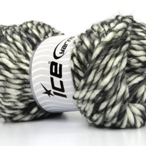 4x100gr Armonia Lana Bulky Black, Grey, White