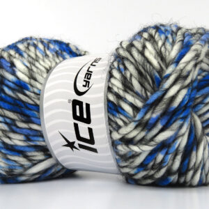 4x100gr Armonia Lana Bulky Black, Blue, White