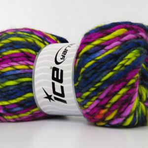 4x100gr Armonia Lana Bulky Pink Shades, Green Shades, Blue, Black