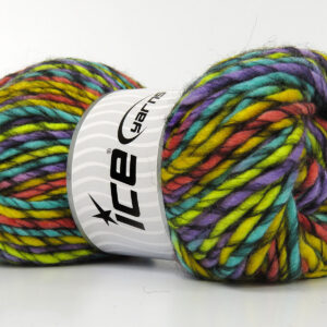 4x100gr Armonia Lana Bulky Lilac, Green, Yellow, Salmon