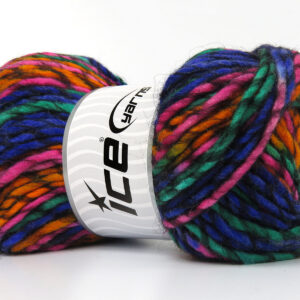 4x100gr Armonia Lana Bulky Purple, Green, Orange, Pink, Black