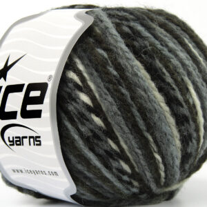 8x50gr Anatolia Wool Black, Grey Shades, White, Dark Brown
