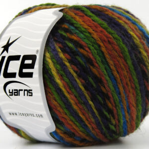 8x50gr Anatolia Wool Blue, Green, Purple, Black, Copper Shades