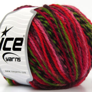 8x50gr Anatolia Wool Red, Black, Khaki, Pink, Maroon, Burgundy