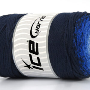 1x250gr Macrame Cotton Magic Blue Shades