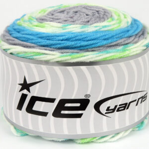 2x140gr Cakes Turquoise, Green Shades, White, Grey