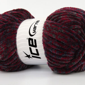 4x100gr Chenille Safari Burgundy, Grey