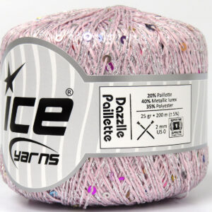 6x25gr Dazzle Paillette Powder Pink, Rainbow