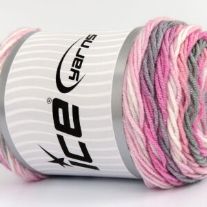 3x100gr Baby Dream Batik Pink Shades, Grey Shades, White