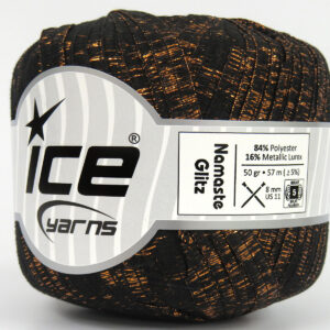 6x50gr Namaste Glitz Black, Copper