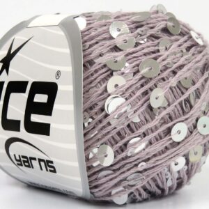 4x50gr Cotton Paillette Light Lilac