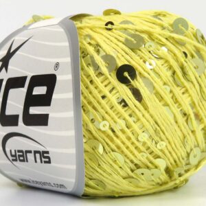 4x50gr Cotton Paillette Yellow
