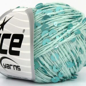 4x50gr Cotton Paillette Mint Green
