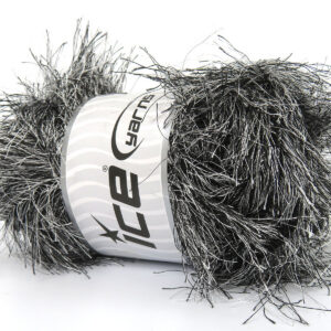 2x200gr Eyelash Superbulky Black, White