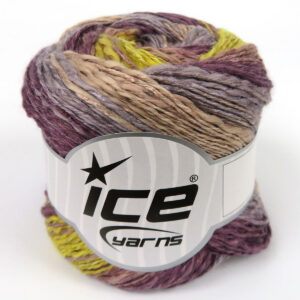 4x100gr Linen VisCot Maroon Shades, Camel, Grey, Gold