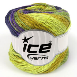 4x100gr Linen VisCot Purple Shades, Green Shades