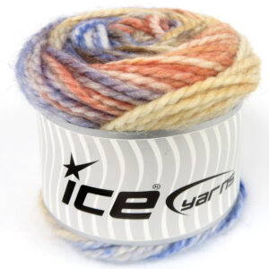 2x150gr Cakes Alpine Angora Ecru, Camel, Salmon, Purple Shades