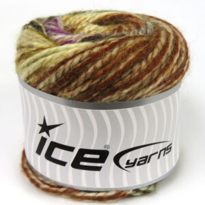 2x150gr Cakes Alpine Angora Brown Shades, Gold, Copper, Purple