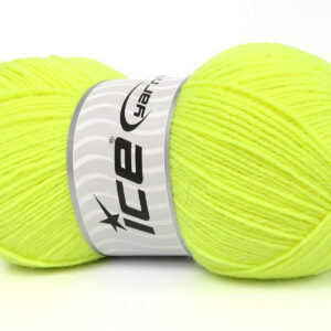4x100gr Sock Unicolor Neon Yellow