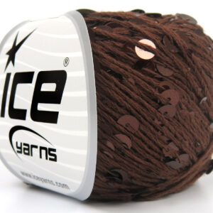 4x50gr Cotton Paillette Brown