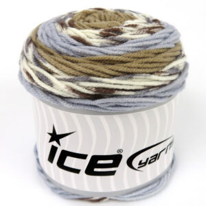 2x140gr Cakes Greyish Light Blue, Brown Shades, White