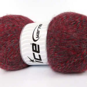 4x100gr Angora Red, Maroon, Grey