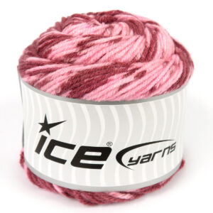 2x150gr Cakes Wool Design Burgundy, Light Pink