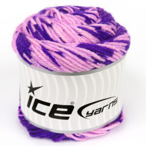 2x150gr Cakes Wool Design Purple, Light Pink