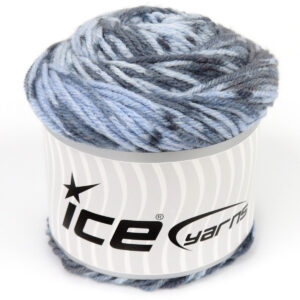2x150gr Cakes Wool Design Blue Shades, Grey