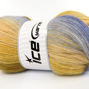 4x100gr Angora Batik Gold Shades, Blue, Grey