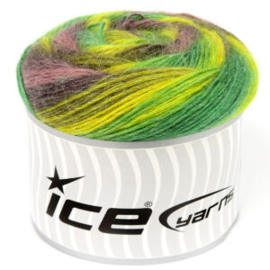 2x150gr Cakes Alpaca Fine Green, Yellow, Camel, Pink