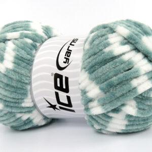 4x100gr Chenille Baby Colors Green, White