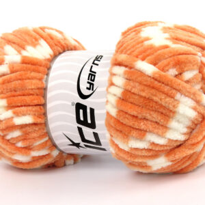 4x100gr Chenille Baby Colors Salmon, White