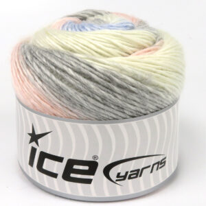 3x100gr Cakes Napolitano Ecru, Light Grey, Light Pink, Light Blue