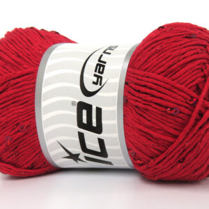 3x100gr Natural Cotton Paillette Red