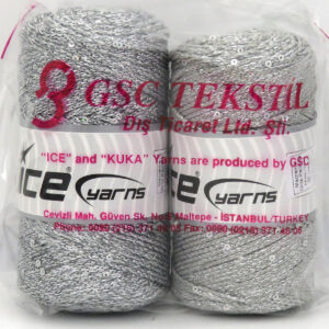 1x400gr Mixed Lot Multicolor Macrame Glitz Paillette Yarns