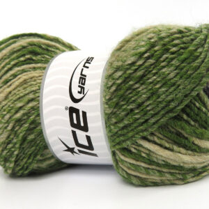 4x100gr Anatolia Wool Cord Blue, Green, Light Camel